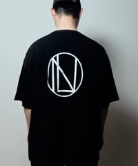 BACK LOGO PRINT OVER SIZE T-SHIRT/BLACK
