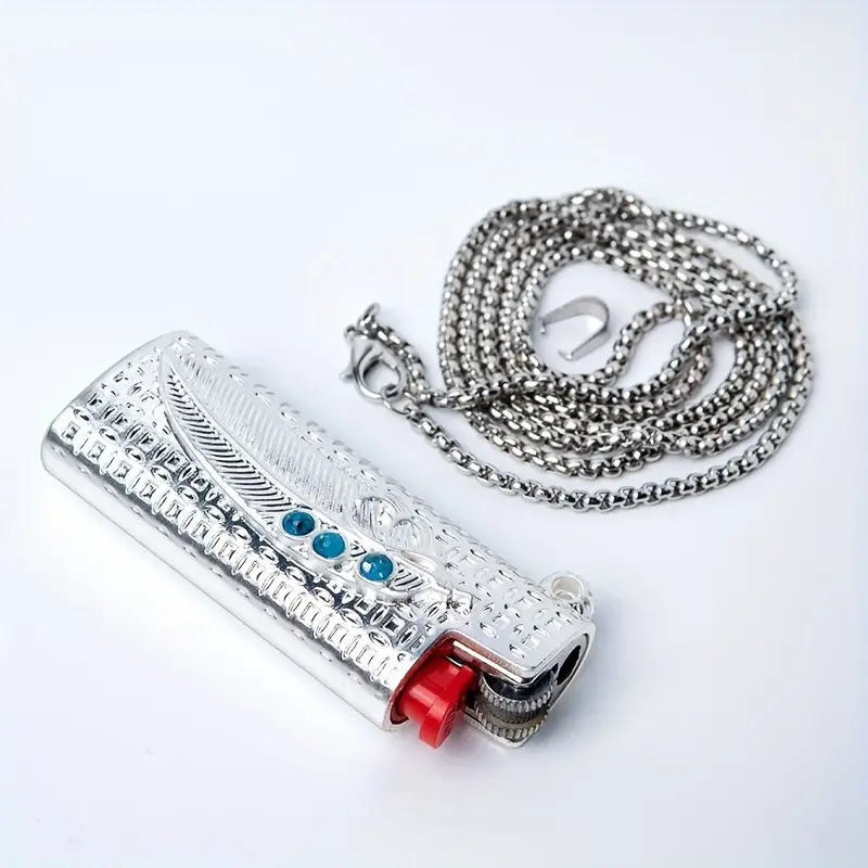 BIC J5 Bic Mini Lighter ミニライター ケース ネックレス 金属 BIC J5 Bic Mini Lighter ミニライター ケース ネックレス 金属
