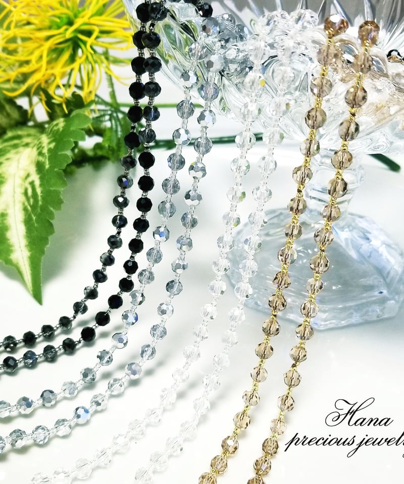 クリスタルジュエリー（シャンパンゴールド）90cm | プレシャス