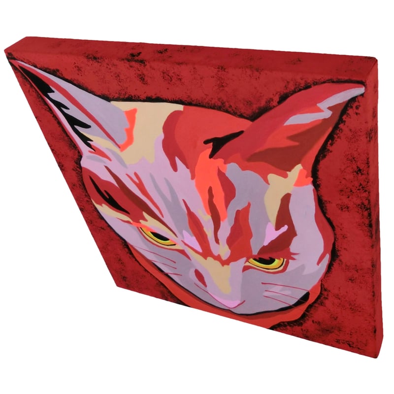 切り絵の一閑張り「ペルシャ猫」 切り絵の一閑張り「ペルシャ猫」 切り絵の一閑張り「ペルシャ猫」