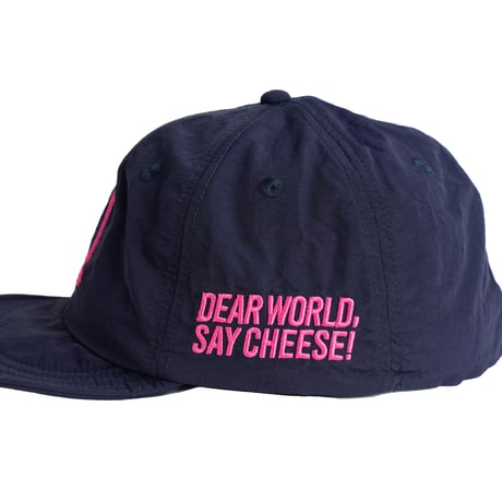 SOFT BB CAP  {Nylon / Navy & Neon Pink}