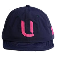 SOFT BB CAP  {Nylon / Navy & Neon Pink}