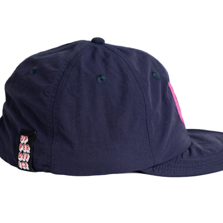 SOFT BB CAP  {Nylon / Navy & Neon Pink}