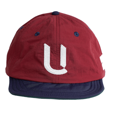 SOFT BB CAP  {Nylon / Burgundy & Navy }