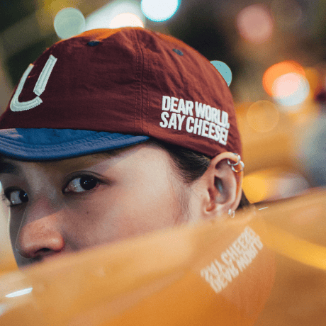 SOFT BB CAP  {Nylon / Burgundy & Navy }