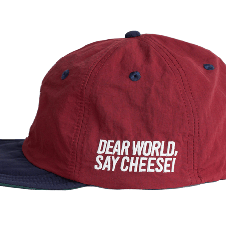 SOFT BB CAP  {Nylon / Burgundy & Navy }