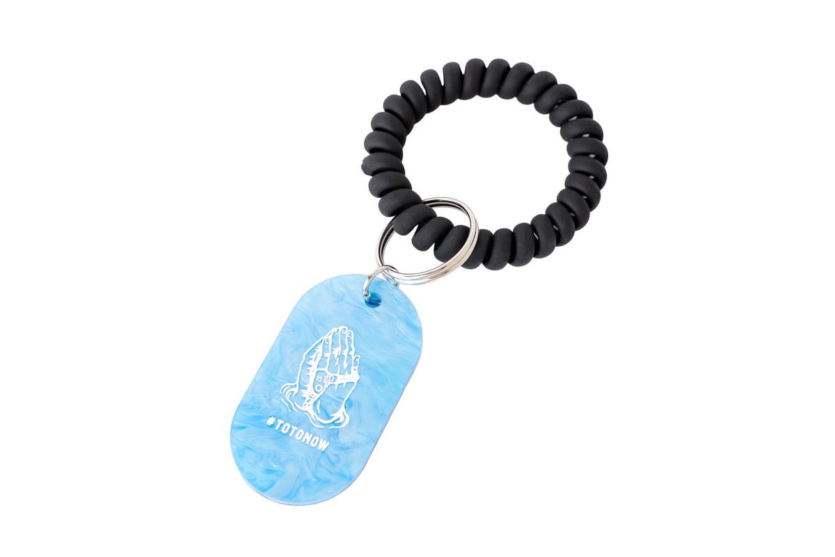 値下げ可】DIOR AND STONE ISLAND キーホルダーブルー