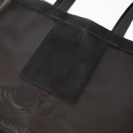 NYLON MESH TOTE BAG / BLACK