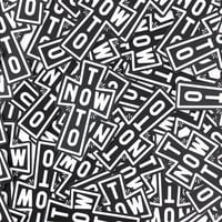 TOTONOW Cross Sticker / Black