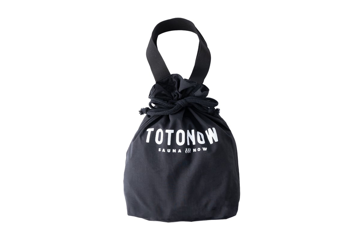 Towel & Nylon Bag / Black | totonow shop