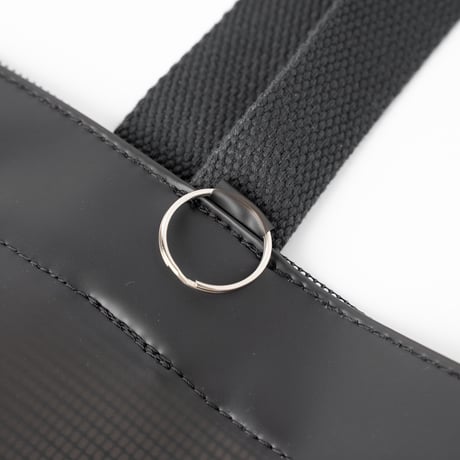 NYLON MESH TOTE BAG / BLACK