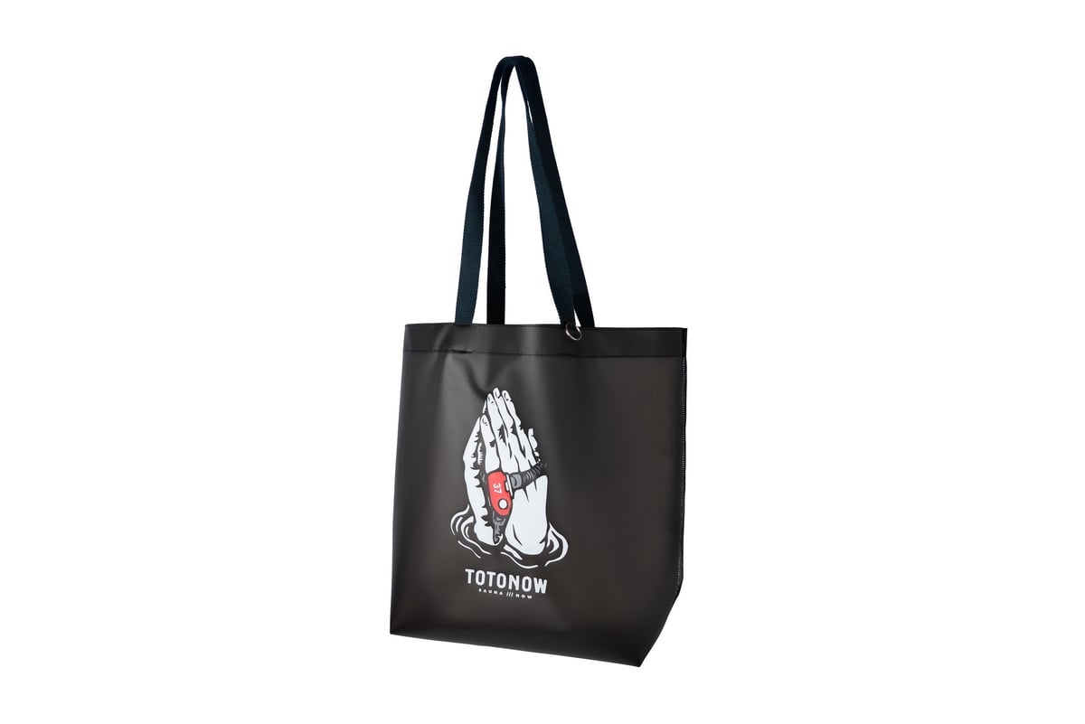 NYLON MESH TOTE BAG / BLACK | totonow shop