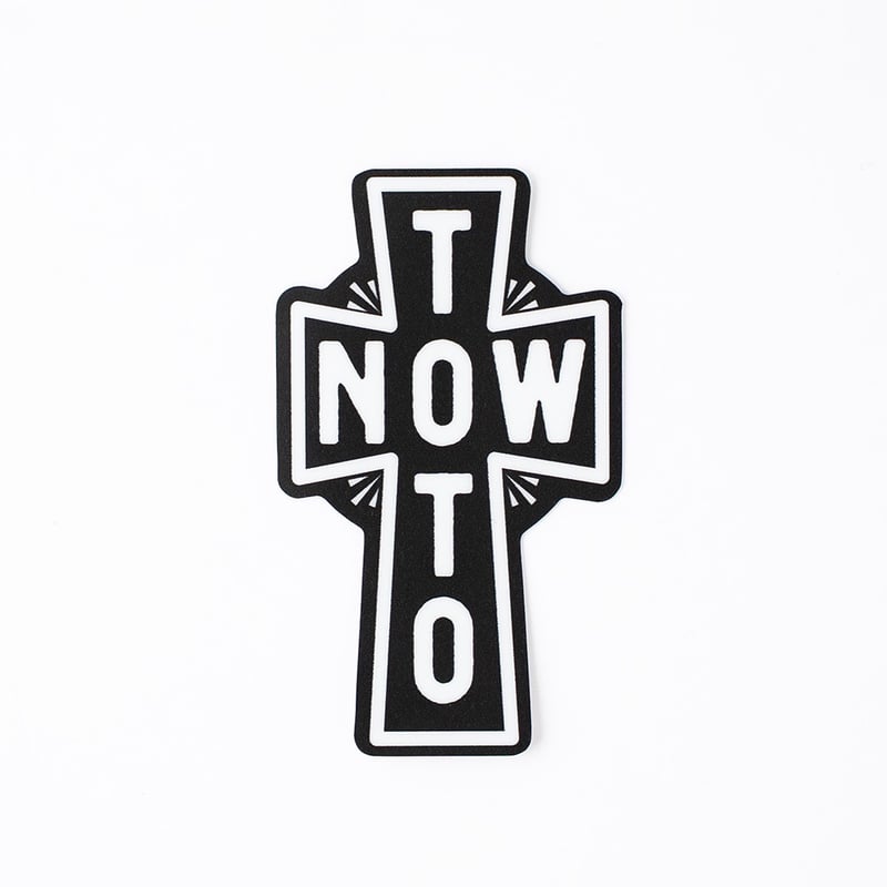 TOTONOW Cross Sticker / Black | totonow shop