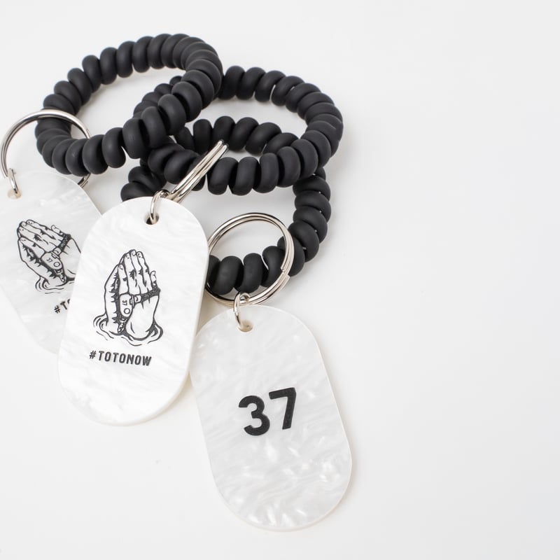 キーホルダー / marble white（冬季限定） | totonow shop