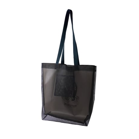 NYLON MESH TOTE BAG / BLACK