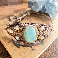 カンテラオパールハンドメイド 編み込みブレスレット カンテラオパールハンドメイド 編み込みブレスレット オパール