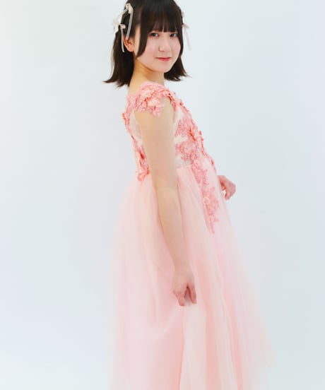 【レンタル３泊４日】【往復送料無料】130〜140cm薄いピンクドレス