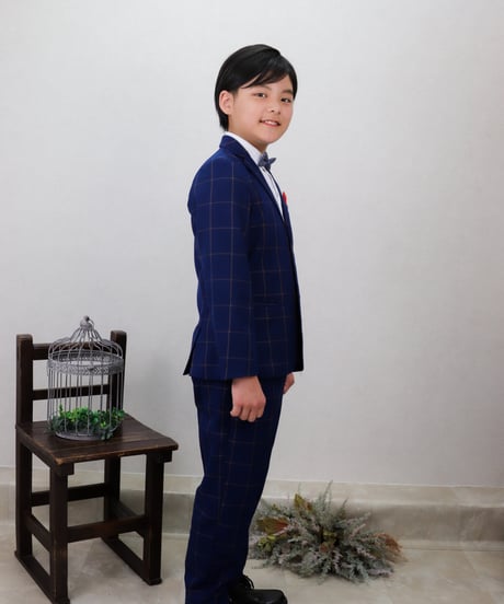 【レンタル往復送料無料】k3336キッズ用メンズスーツ　結婚式　入学・卒業式120〜140、160cm