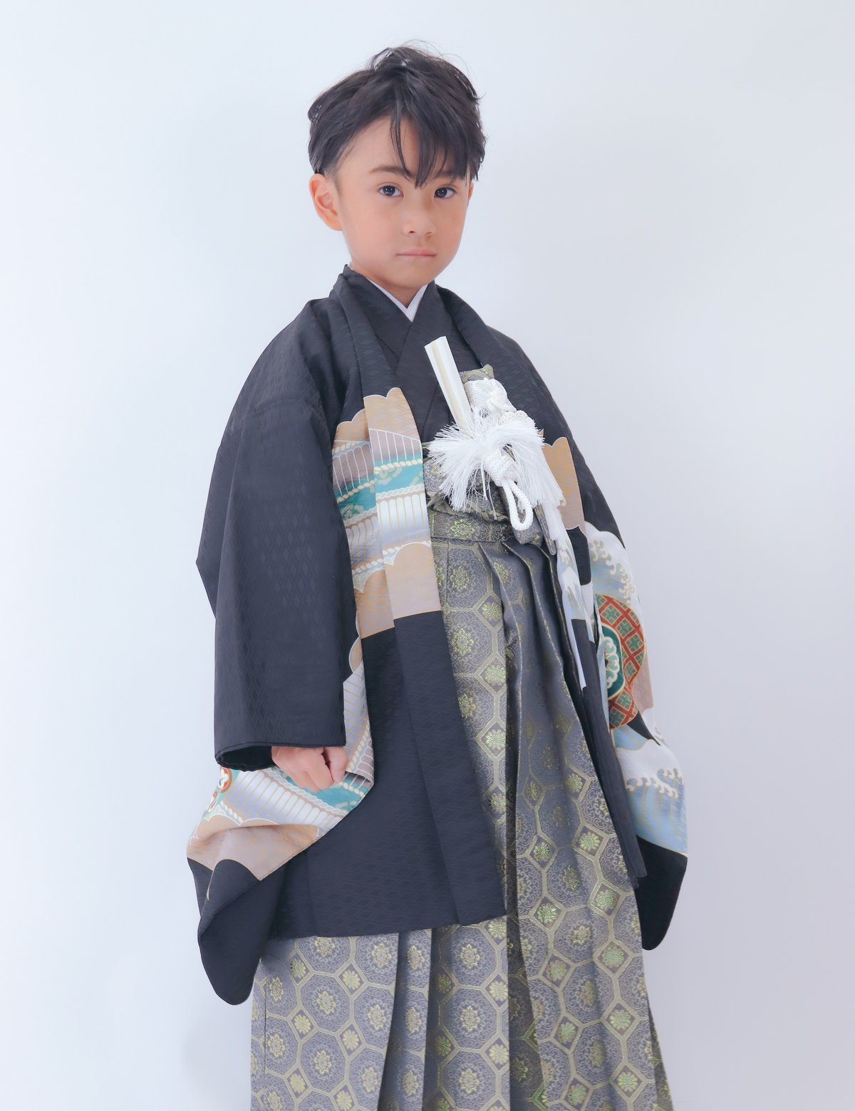 えそまま★おまとめ［アイリス］羽織袴3点セット ハンドメイドꕤ七五三 5歳 Amazon.co.jp: ［アネモネB］羽織袴3点セット ハンドメイドꕤ
