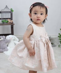 【送料無料無料】【レンタル3泊4日】80cm 淡いピンクの花柄ドレス