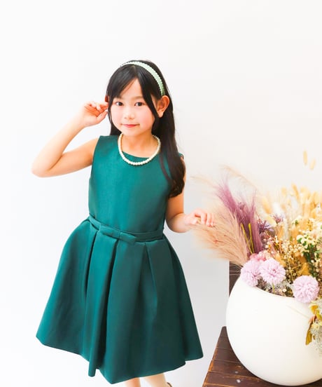 【レンタル3泊４日】【往復送料無料】130〜160グリーンドレス
