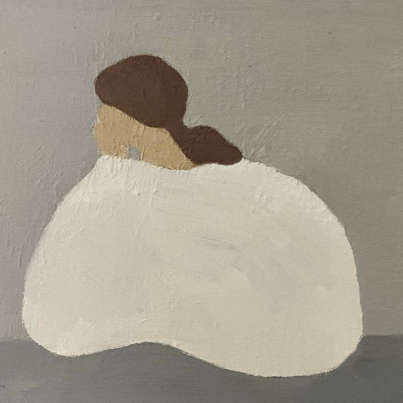 油彩画　１人で考える 油彩）1人で考える | Yui-Fujita-onlineshop