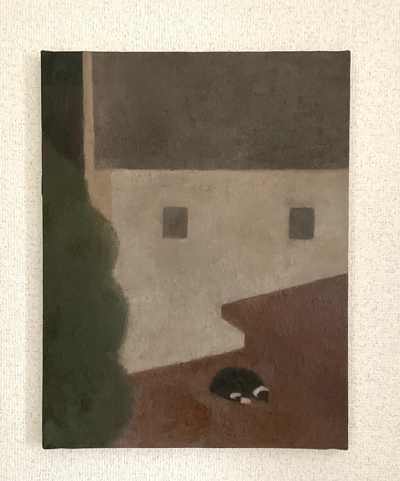 油彩画　あのこの定位置 油彩）あのこの定位置 | Yui-Fujita-gallery