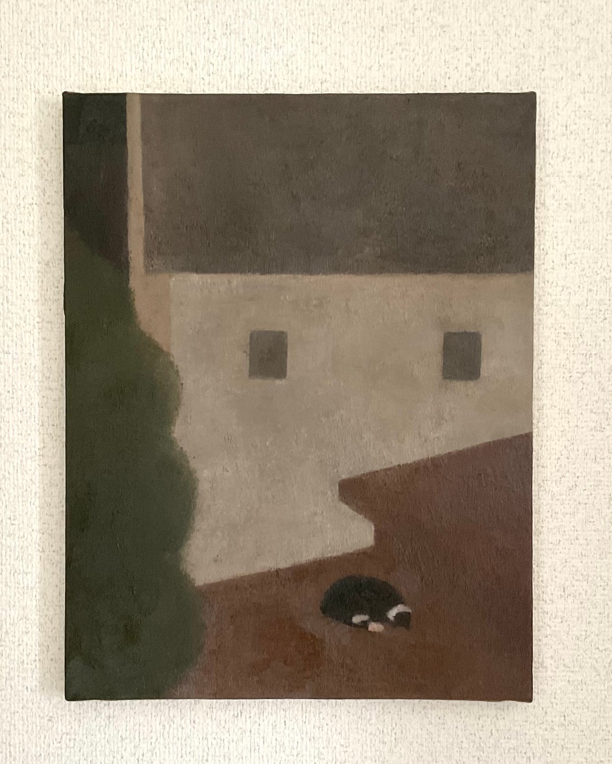油彩画　あのこの定位置 油彩）あのこの定位置 | Yui-Fujita-gallery