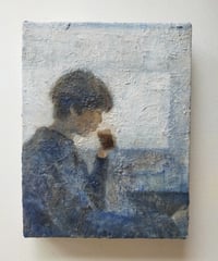 油彩画　なっぱ さくら～春風 額装 油彩画原画 絵画 yko 通販 11635602｜Creema