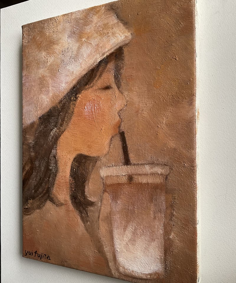 油彩画 アイスカフェラテ 【公式通販】