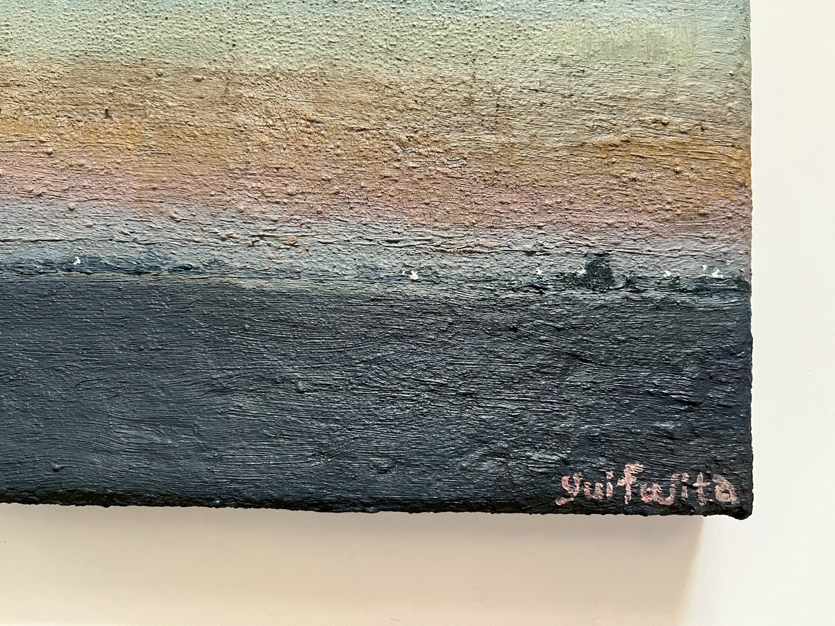 油彩　優しい海 油彩 優しい海 油彩優しい海