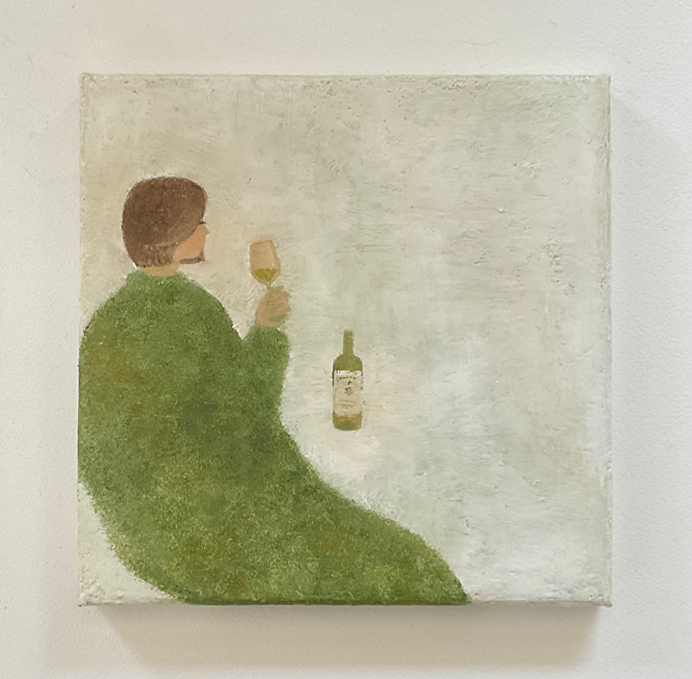 油彩画　white wine time 油彩画 white wine time 【公式通販】