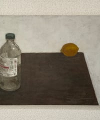 油彩　小さいみかんの木 油彩 小さいみかんの木