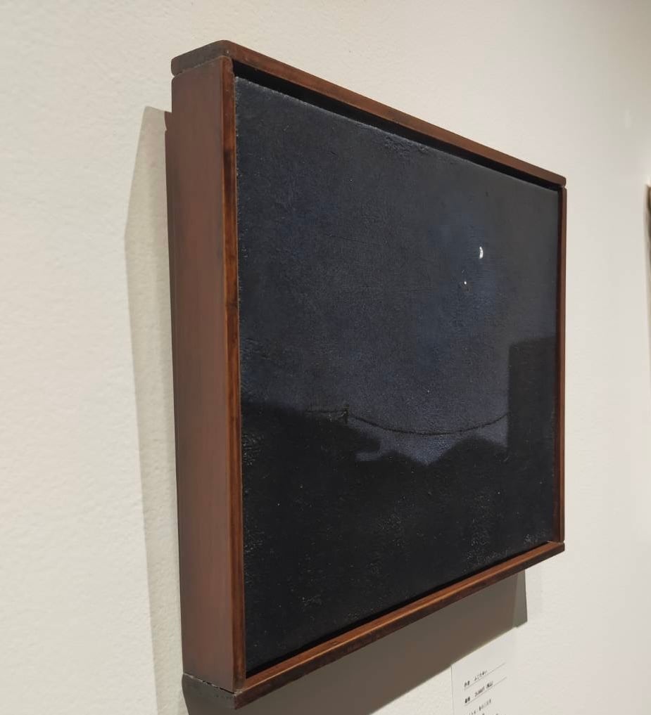 額付き油彩画　冬の三日月 油彩）冬の三日月 | Yui-Fujita-onlineshop