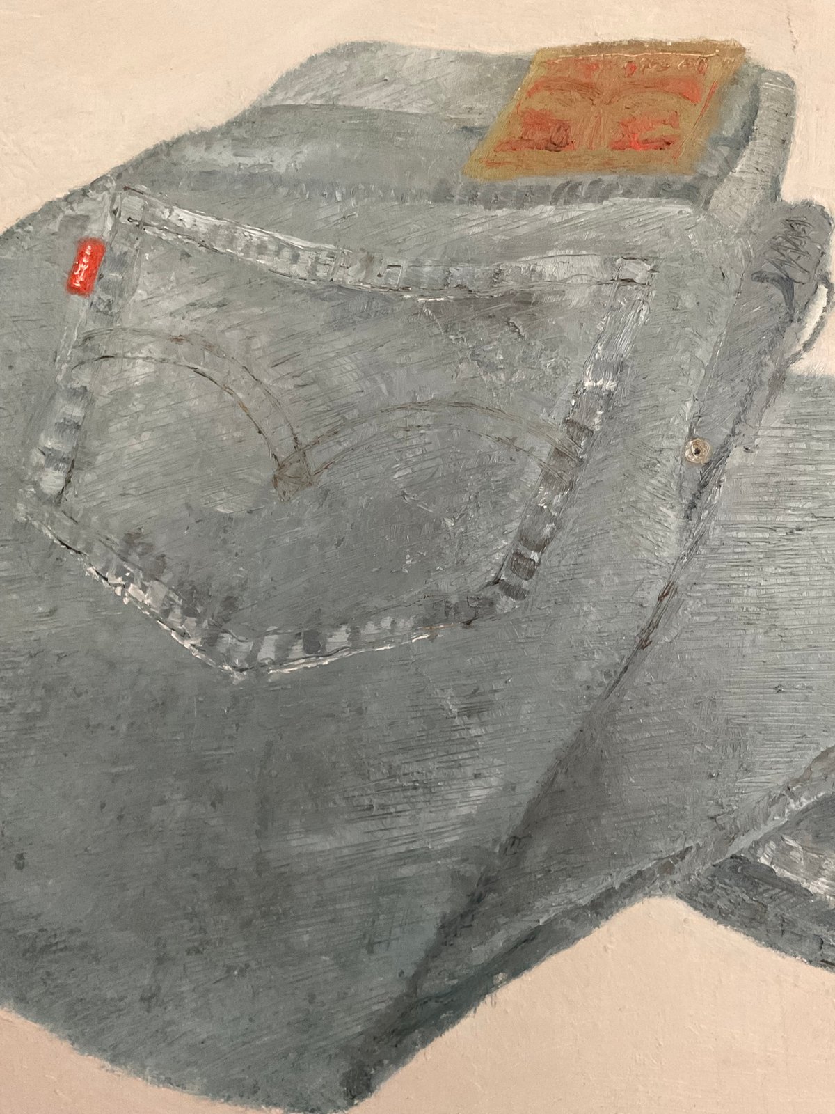 油彩画　履けないジーパン fit=scale-down,w=1200