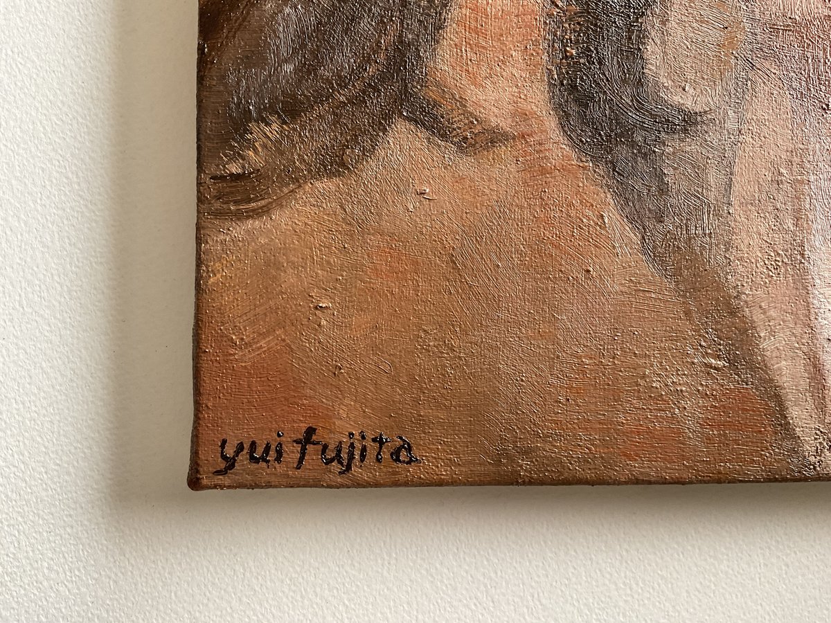 油彩画　アイスカフェラテ 油彩）アイスカフェラテアイスカフェラテ | Yui-Fujita-gallery