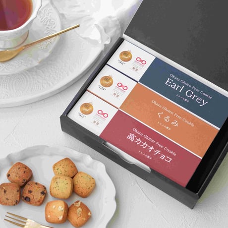 グルテンフリー国産発酵バタークッキー缶【３缶セット】ギフトBOX