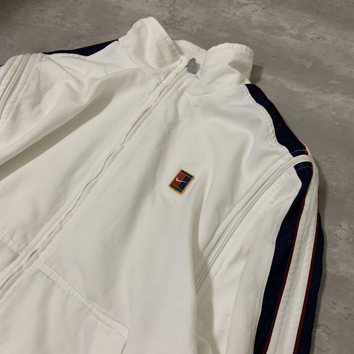 90s NIKE sleeve removal jacket | lamo
