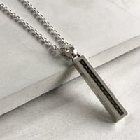 Drops ストレートカーボンネックレス　｜DCN-05 SV925