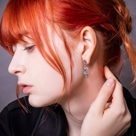ブルームーンハートピアス　｜AKE0128