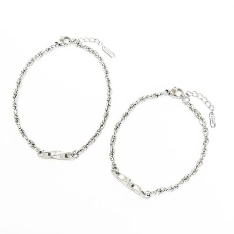 Spiral Chain Twist Bracelet -BB01005SS-