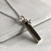 Drops カーボンプレートネックレス　｜DCN-01 SV925