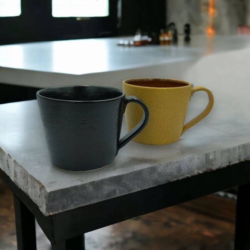 信楽焼 マグカップ・ブラック ｜DBマグ-B | Journal Froh by Ranzu