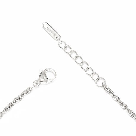 Spiral Chain Design Tube Bracelet -BB01006SS-WH-