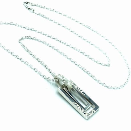 Drops ダブルフレーム唐草ネックレス　｜DAN-14 SV925