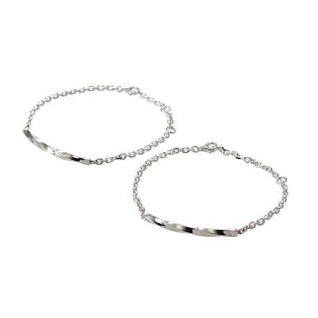 Twist Bar Bracelet -BB01003SV-