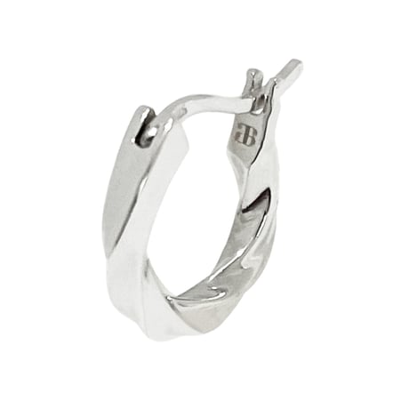Twist Hoop Earring -BE01004SV-