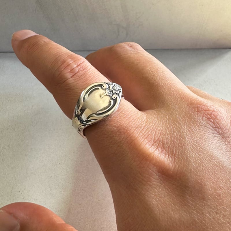 古着 ハンドメイド vintage スプーンリング リング 指輪 デザイン 中古・古着通販】USED (ユーズド) スプーンリング サイズ:12号