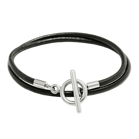 Mantel Leather Bracelet -BB01008SS-WH-