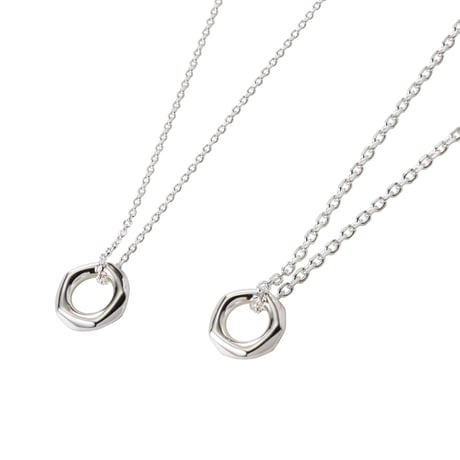 Rock Ring Necklacee -BN01002SV-